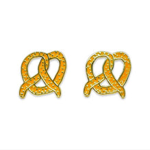 Load image into Gallery viewer, Pretzel Enamel Earrings Jewelry Jenny Lemons
