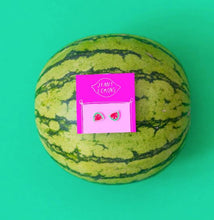 Load image into Gallery viewer, Watermelon Enamel Earrings Jewelry Jenny Lemons