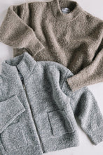 Load image into Gallery viewer, Heather Grey Louie Sweater Jacket