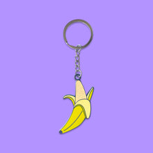 Load image into Gallery viewer, Enamel Banana Keychain Accessories Jenny Lemons