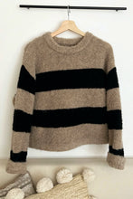 Load image into Gallery viewer, Mushroom + Black Simone Sweater