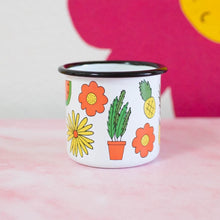 Load image into Gallery viewer, Fruits & Flowers Enamel Mug