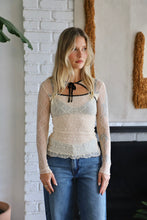 Load image into Gallery viewer, Piped Cloud Mariposa L/S Bow Tee
