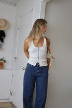 Load image into Gallery viewer, White Sand Addison Racer Tank
