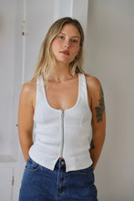 Load image into Gallery viewer, White Sand Addison Racer Tank
