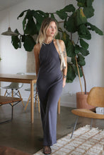 Load image into Gallery viewer, Charcoal Rumi Halter Dress
