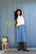 Load image into Gallery viewer, Navy Tartan Takara Skirt
