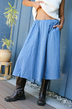 Load image into Gallery viewer, Navy Tartan Takara Skirt
