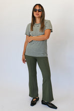 Load image into Gallery viewer, Olive Rib Kick Flare
