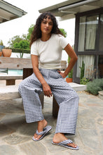 Load image into Gallery viewer, Navy Gingham Arc Pant
