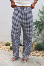 Load image into Gallery viewer, Navy Gingham Arc Pant
