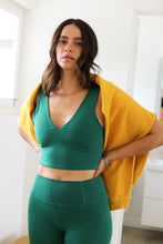 Load image into Gallery viewer, Heritage Green Never Better Crop Cami
