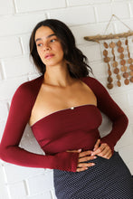 Load image into Gallery viewer, Bordeaux Lined Contour Tube Top
