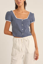 Load image into Gallery viewer, Navy Sadie Top
