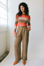 Load image into Gallery viewer, Tobacco Linen Chloe Pleat

