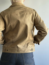 Load image into Gallery viewer, Lightweight Selvedge Khaki Trucker Jacket
