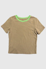 Load image into Gallery viewer, Tan Striped Basic Tee
