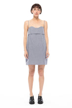 Load image into Gallery viewer, Navy Gingham Verona Short Dress
