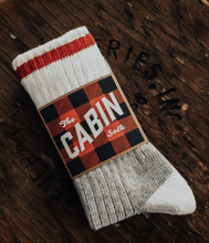 Load image into Gallery viewer, UPCYCLED WOOL CABIN SOCK
