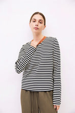 Load image into Gallery viewer, Striped Kathleen Tee
