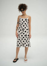 Load image into Gallery viewer, 68f6623ec600065f8f92bc31_soft-jersey-fabric-viscose-black-white-strap-nami-dress-sustainable-clothing-eco-friendly_1762107793849.jpg
