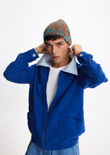 Load image into Gallery viewer, 68f6623ec600065f8f92bc31_v-jacket-blue-100-cotton-wide-collar-unisex-sustainable-bomber-jacket_1762104141305.jpg
