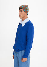 Load image into Gallery viewer, 68f6623ec600065f8f92bc31_v-jacket-blue-100-cotton-wide-collar-unisex-sustainable-bomber-jackets_1762104141305.jpg
