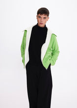 Load image into Gallery viewer, 68f6623ec600065f8f92bc31_v-jacket-green-100-cotton-wide-collar-unisex-eco-friendly-bomber-jackets_1762104541273.jpg
