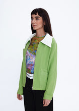 Load image into Gallery viewer, 68f6623ec600065f8f92bc31_v-jacket-green-100-cotton-wide-collar-unisex-sustainable-ecofriendly-bomber-jackets_1762104541272.jpg
