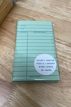 Load image into Gallery viewer, Secret Canyon Library Book Cards set of 40
