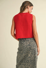 Load image into Gallery viewer, Red Knit Kacey Tank
