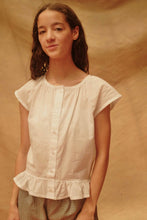 Load image into Gallery viewer, White Button Tank
