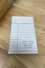 Load image into Gallery viewer, Secret Canyon Library Book Cards set of 40
