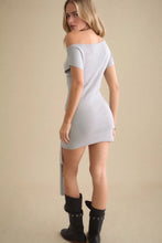 Load image into Gallery viewer, DERANA-MINI-DRESS-LUREX-SLVR-SHMR-42147.jpg
