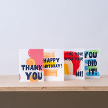 Load image into Gallery viewer, Technicolor Dino Greeting Cards
