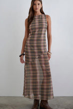 Load image into Gallery viewer, ELSKA-DRESS-BROWN-PINK-BLURRY-CH.jpg
