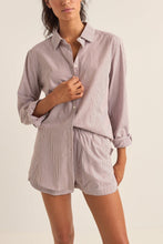 Load image into Gallery viewer, Chocolate Zephyr Stripe Shirt
