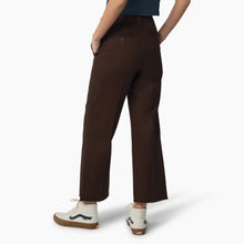 Load image into Gallery viewer, Rinsed Chocolate Crop Ankle Pant
