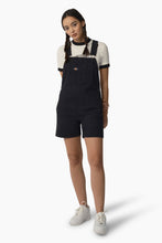 Load image into Gallery viewer, Stonewashed Black Canvas Shortalls
