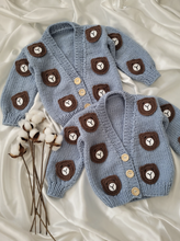 Load image into Gallery viewer, Blue Bear Cardigans
