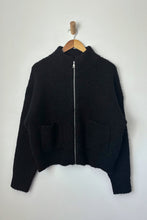 Load image into Gallery viewer, Black Louie Sweater Jacket
