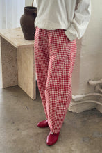 Load image into Gallery viewer, Red Gingham Arc Pant

