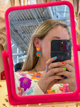 Load image into Gallery viewer, Striped Fruit Earrings
