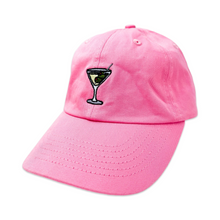 Load image into Gallery viewer, Pink Martini Embroidered Hat
