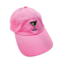 Load image into Gallery viewer, Pink Martini Embroidered Hat
