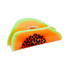 Load image into Gallery viewer, Large Papaya Hair Claw Clip
