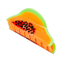 Load image into Gallery viewer, Large Papaya Hair Claw Clip
