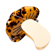 Load image into Gallery viewer, Midi Shiitake Mushroom Hair Claw Clip
