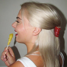 Load image into Gallery viewer, Mini Red Gummy Bear Hair Claw Clip
