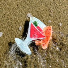 Load image into Gallery viewer, Large Shrimp Cocktail Hair Claw Clip

